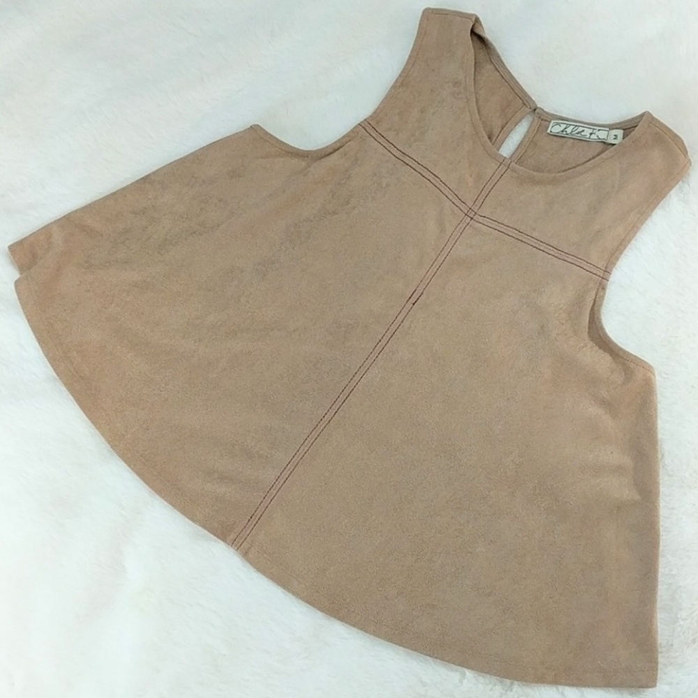 3for$10 super soft silky suede like sleeveless top